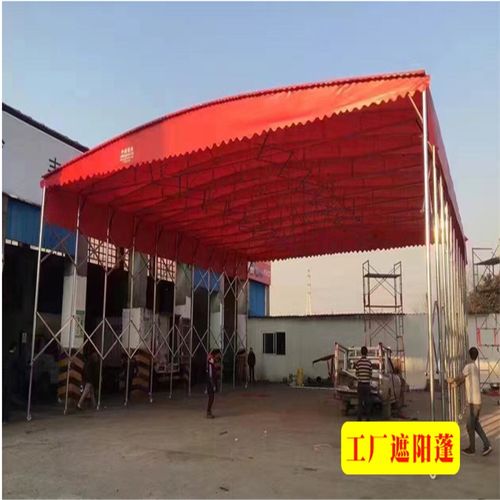 河南鹤壁推拉式伸缩雨棚 宽度选择与货场盖布应用指南